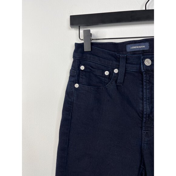 J.Crew Toothpick High Rise Skinny Jeans 25 10" Dark Wash Stretch - Picture 12 of 13